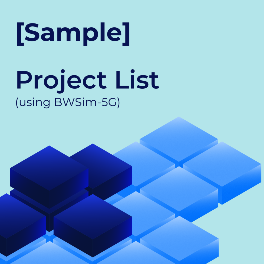 Project List using BWSim-5G Thumbnail